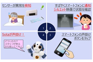 NTTデータ、介護施設向け見守りロボットサービス「エルミーゴ」