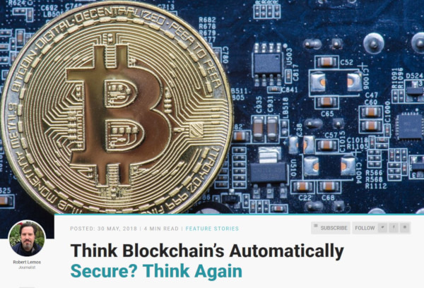 ブロックチェーン技術は安全？異なるセキュリティモデルに注視 - Symantec Blogs