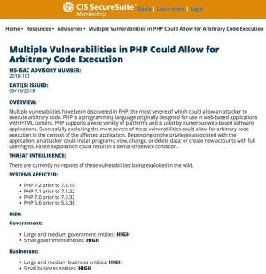PHPにシステム乗っ取りの脆弱性