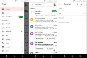 AndroidのGmailアプリ、新たなデザインに
