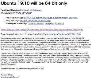 Ubuntuが32ビット版(i386)の提供終了へ - Wine開発者ら議論活発化