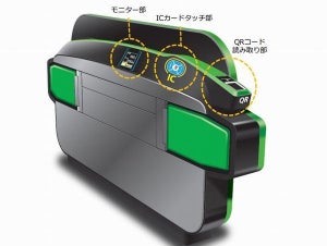 JR東日本、QRコードにも対応したタッチしやすい自動改札機の実証試験