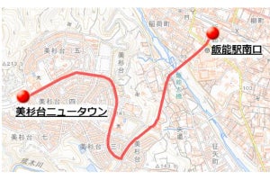 埼玉県飯能市で路線バスの自動運転の実証実験