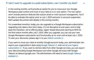 Google、無償版G Suiteから無料でデータを移行できるオプション提供