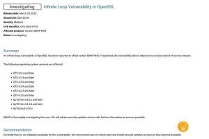 QNAP NASに無限ループの脆弱性、アップデート待ち