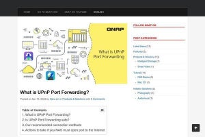 UPnPは使わないことを推奨、QNAP NAS