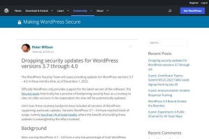 WordPressの古いバージョンがセキュリティアップデート終了、数多く要警戒
