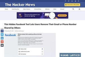 Facebook、他人がアップロードした個人情報を削除できるツールを密かに公開