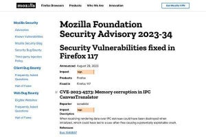 Firefoxに重要度の高い複数の脆弱性、すぐにアップデートを