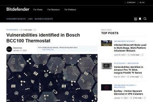 Boschのインターネット接続対応サーモスタット「BCC100」に脆弱性