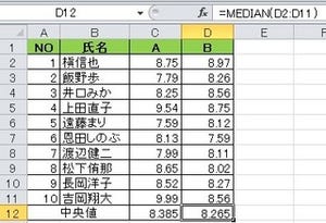 ビジネスIT基礎 Excel関数講座 第51回 データの中の中央値となる数値を調べたい MEDIAN関数