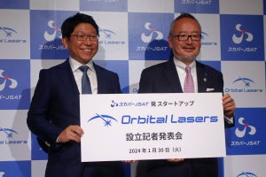 スカパーJSAT、スペースデブリ除去に向けた社内発スタートアップ「Orbital Lasers」を設立