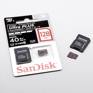 世界最大、128GBのmicroSDXCカード - 「サンディスク ウルトラ プラス microSDXC UHS-I カード 128GB」を試す