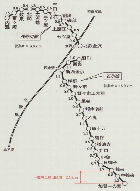 北陸鉄道、石川線鶴来(つるぎ)～加賀一の宮間の廃止を届け出 | マイナビニュース