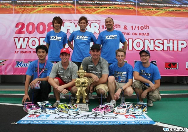 タミヤ、TRFがRCカーの世界選手権で3度目のワールドチャンピオンを獲得 