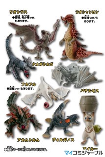 カプコン ガム付きフィギュア モンスターハンター モンスター図鑑 発売 マイナビニュース