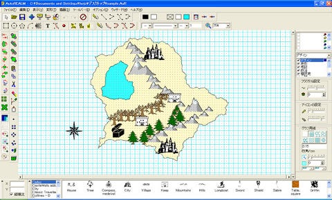 テーブルトークrpg用マップを簡単作成 オープンソースソフト Autorealm 1 マイナビニュース