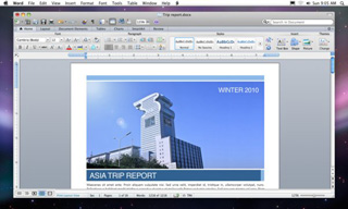 MS「Office for Mac 2011」詳細発表 - リボン採用、.PSTをサポート
