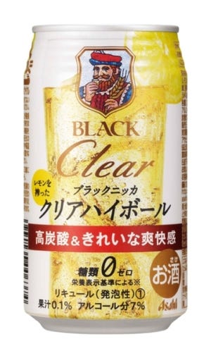 アサヒビールからも缶入りハイボール--「ブラックニッカ クリアハイボール」