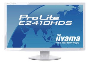 iiyama、ECOパネル採用のフルHD対応24型液晶ディスプレイ