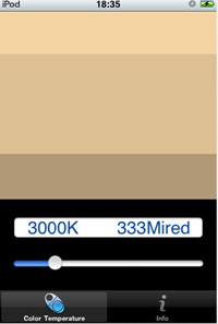 Iphoneを色温度計測器として利用できるアプリ Colortemp リリース Tech