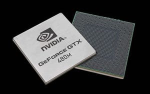 米NVIDIA、FermiベースのノートPC向けGPU「GeForce GTX 480M」