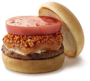 モス、話題の"食べるラー油"を使ったハンバーガーを発売