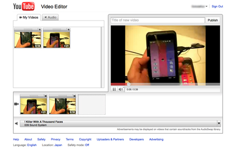 米google Youtube上の動画編集サービス Youtube Video Editor 公開 マイナビニュース