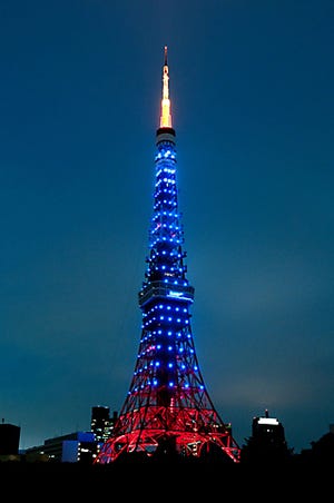 頑張れサッカー日本代表! 24日は東京タワーも侍ブルーにライトアップ