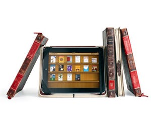 古い洋書のようなデザインのiPad用インナーケース「BookBook for iPad」