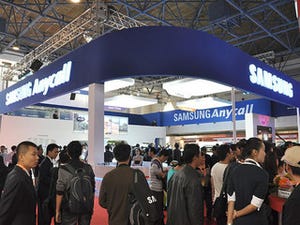P&T/Expo Comm China 2010 - Samsung、中国向け3種類の「Galaxy S」を展示