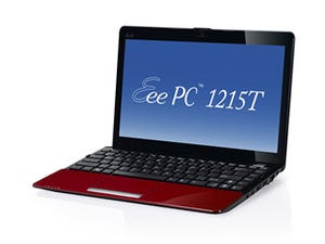 ASUS、AMDプラットフォーム採用の12.1型ノート「Eee PC 1215T」