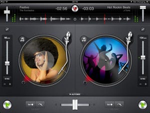 iPodライブラリ内の楽曲を利用可能なiOS4.2対応iPad用DJアプリ「djay」発売