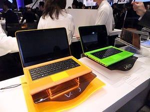 CES 2011 - 米ソニーが2011年の新作VAIOノートを出展、新コンセプト機も