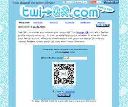 Twitterのqrコードを生成する無料サービス Twi Qr Com B版登場 Tech