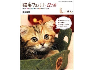 カワイイ猫写真も満載! 愛猫の毛で作る季節の小物『猫毛フェルト12カ月』