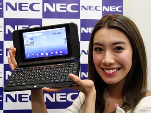 「PCの入力性をスマートフォンに」 - NEC、「LifeTouch NOTE」の発表会開催