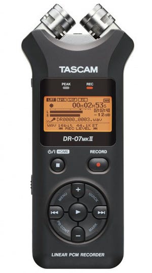 ティアック、TASCAMのリニアPCMレコーダー「DR-07MKII」発売