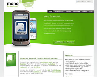 Mono for Android 1.0がリリース、.NET+C#でAndroidアプリ開発が可能に