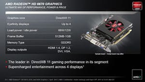 AMD、6000シリーズの普及帯モデル「Radeon HD 6670」「同6570」「同6450」