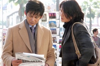 福山雅治、織田裕二と固い握手! 映画『アンダルシア 女神の報復』で再共演