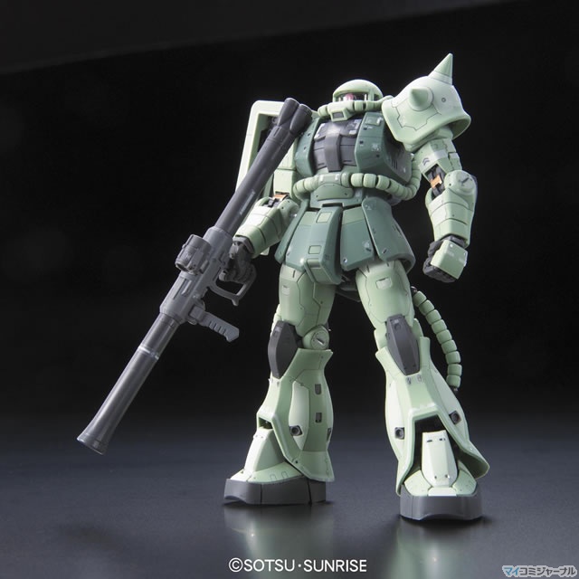 バンダイ、ガンプラ「RG」シリーズ第4弾「RG 1/144 MS-06F ザクII」を発売 | マイナビニュース