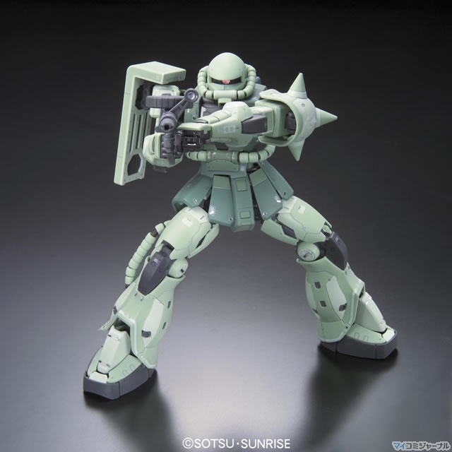 バンダイ、ガンプラ「RG」シリーズ第4弾「RG 1/144 MS-06F ザクII」を発売 | マイナビニュース