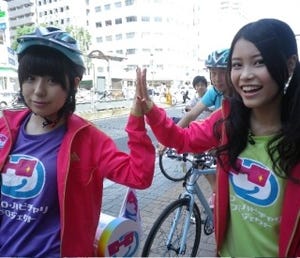 9nine、広島市内で募金を呼びかけ - 川島海荷「笑顔の連鎖をつなげたい」
