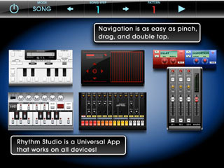 iPhone/iPad用エレクトロミュージック制作アプリ「Rhythm Studio」発売