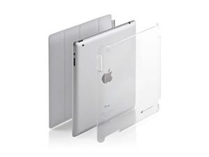 サンワダイレクト、Smart Coverも一緒に固定する仕様のiPad 2用保護ケース