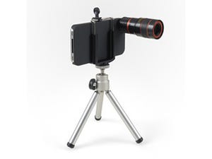 サンワダイレクト、光学8倍のズーム撮影が可能なiPhone 4用カメラキット