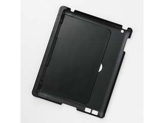 サンワダイレクト、本体背面にスタンド板を取り付けたiPad 2専用ケース