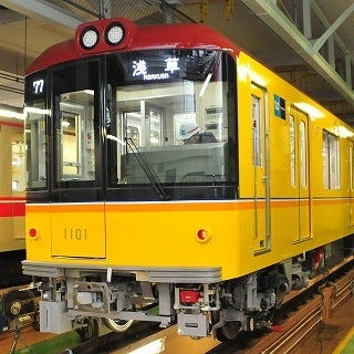 東京メトロ レトロな銀座線新型車両1000系を公開 12年春デビュー予定 マイナビニュース