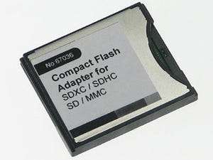 上海問屋、SD/microSDカードをコンパクトフラッシュとして使えるアダプタ